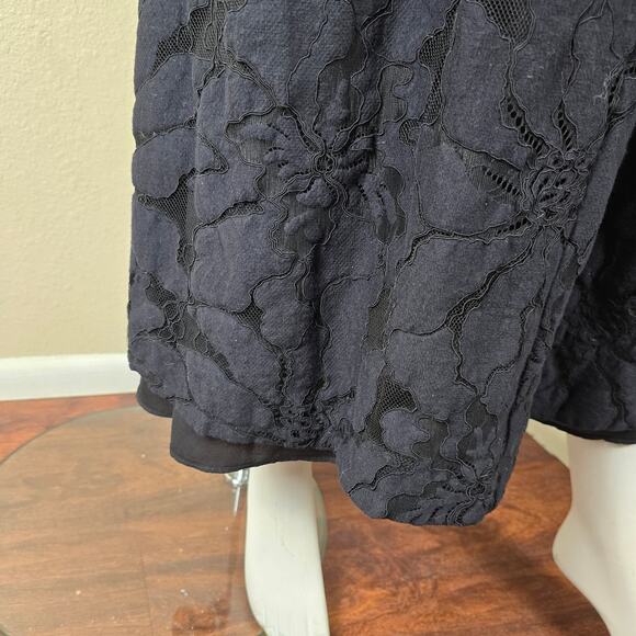 Topshop Floral Lace Maxi Chuck On in Black, Medium 8-10q q - Picture 9 of 11